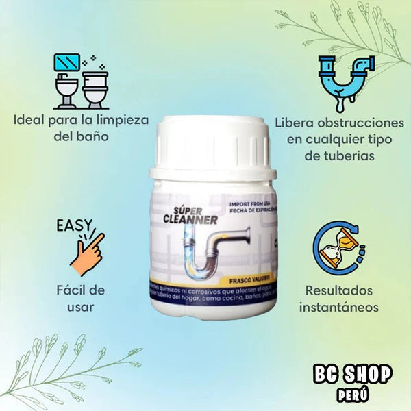Super Cleanner - Polvo destapador - 🔴 PRECIO POR MAYOR