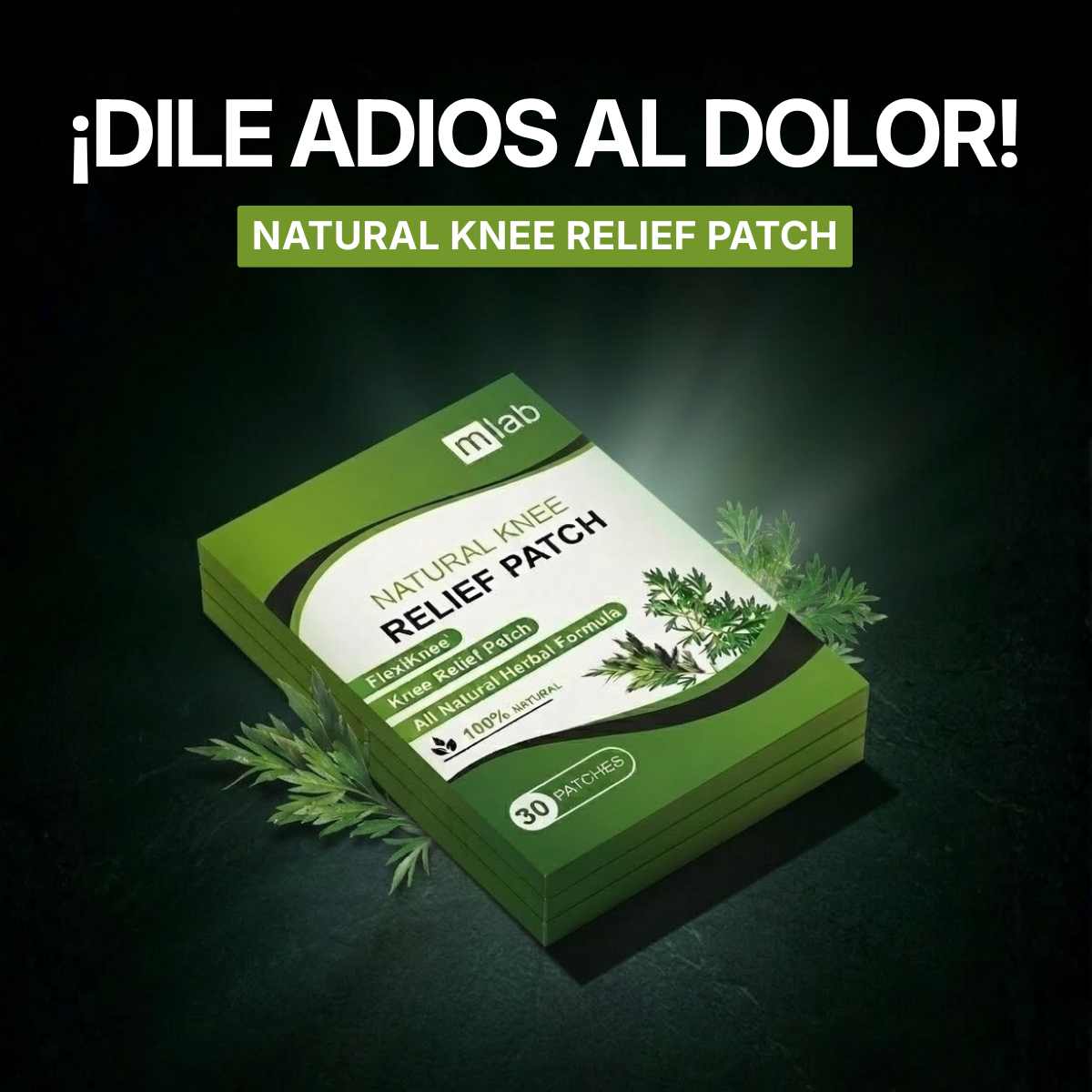 Natural Knee RELIEF PATCH -  PARCHES PARA DOLORES (30PARCHES)
